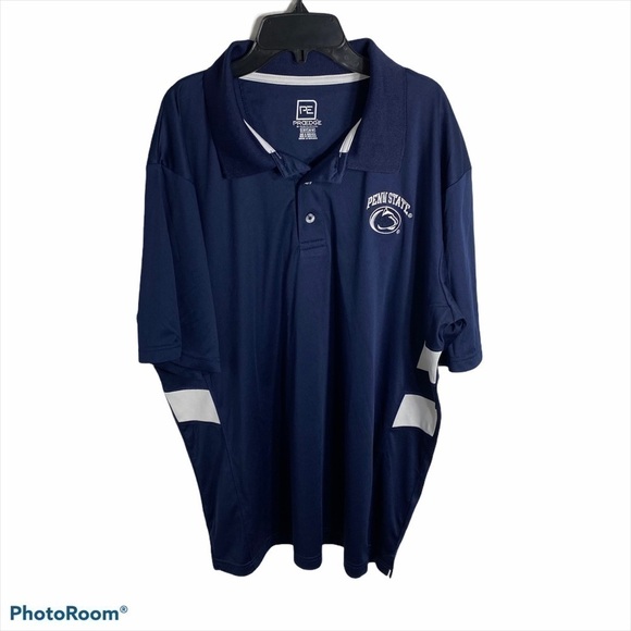 Penn State University Mens Polo Blue White XL - Picture 1 of 10